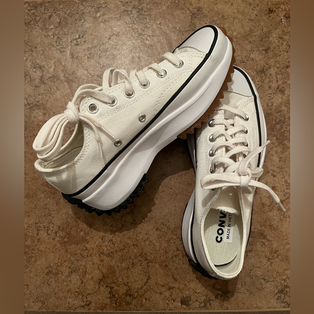 Converse Off-White Run Star Canvas Sneakers